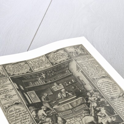 Education of children by Hendrick Goltzius