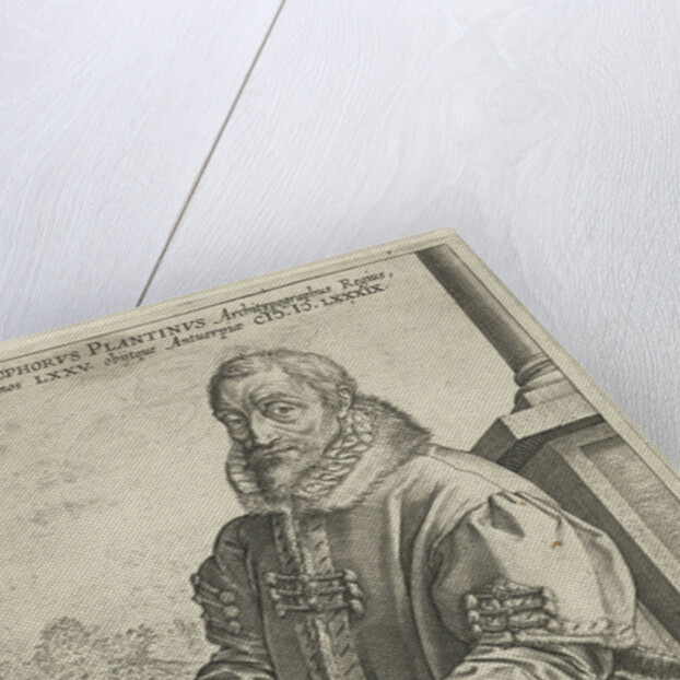 Portrait of Christopher Plantin by Hendrick Goltzius