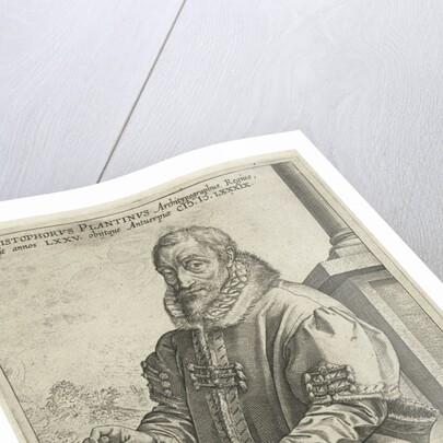 Portrait of Christopher Plantin by Hendrick Goltzius