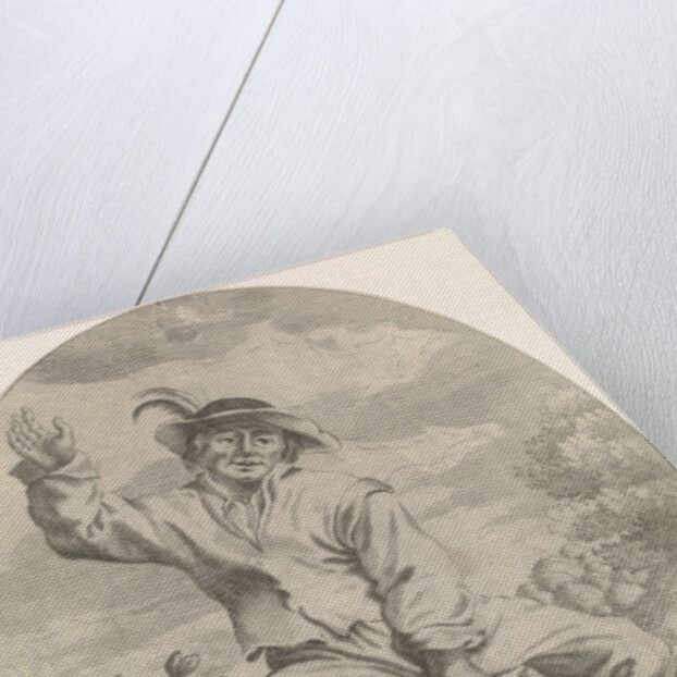 Seated farmer with a jug, Nicolaes van Lijnhoven by Andries Both