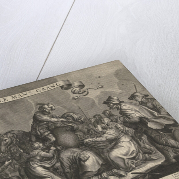 Allegory with horse poop gold pieces, ca 1650 by Rombout van den Hoeye