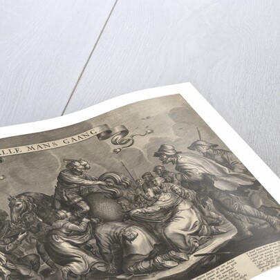 Allegory with horse poop gold pieces, ca 1650 by Rombout van den Hoeye