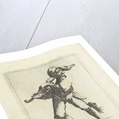 Jester with a violin by Frederik de Wit