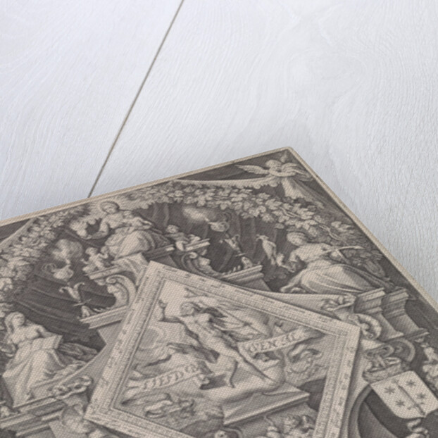 New Year Postcard from the Haarlem Chamber of Rhetoric The Wijngaertrancken by Jacob Matham