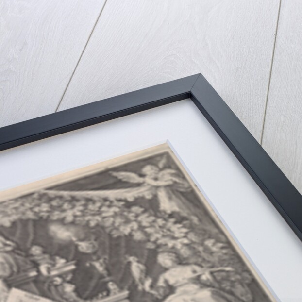 New Year Postcard from the Haarlem Chamber of Rhetoric The Wijngaertrancken by Jacob Matham