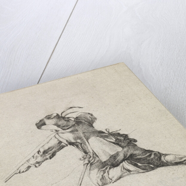 Soldier with rifle left by Philips Wouwerman