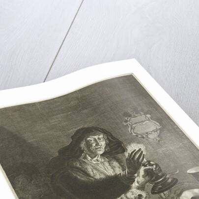 Old woman by candlelight by Joachim von Sandrart