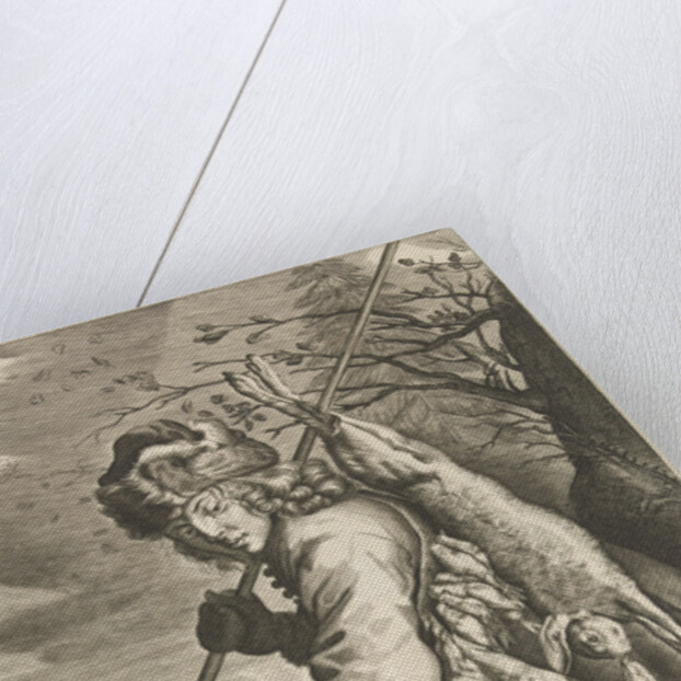 November: a hunter with his booty by Joachim von Sandrart