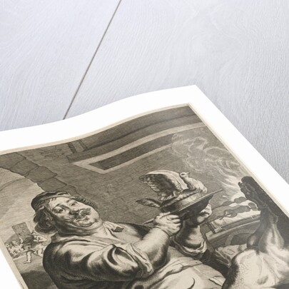 Cook with pie by Joachim von Sandrart