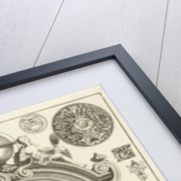 clock on pedestal, crowned with globe, Daniël Marot (I) by Anonymous