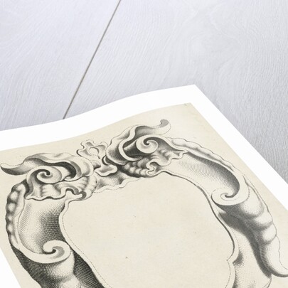 Cartouche with lobe ornament whose edges curl inwards, Michael Mosijn, Gerbrand van den Eeckhout by Clement de Jonghe