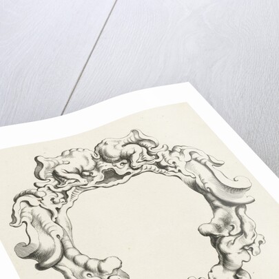 Cartouche with lobe ornament, the top two samples by Clement de Jonghe