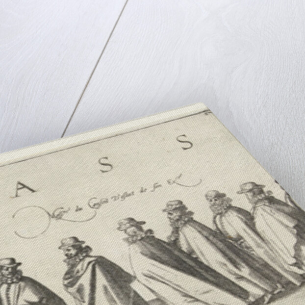 Funeral procession of William of Orange, page 11 by Willem Janszoon Blaeu