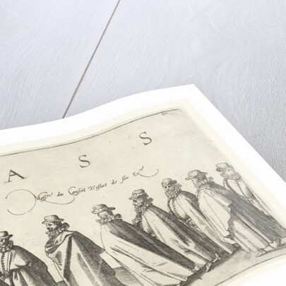 Funeral procession of William of Orange, page 11 by Willem Janszoon Blaeu