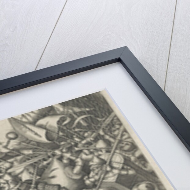 Battle of the money bags and coffers by Hieronymus Cock