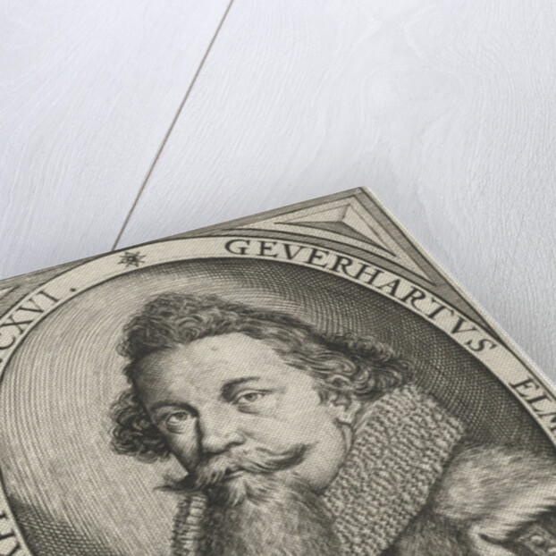 Portrait of Donor Heart Elmenhorst in oval by Johan. Hüswedelius