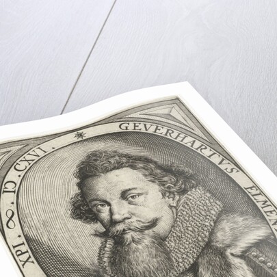 Portrait of Donor Heart Elmenhorst in oval by Johan. Hüswedelius