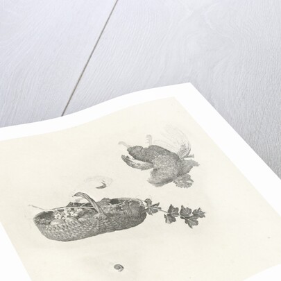 Woman with basket of fruit in your hand at the window by Gerard Dou