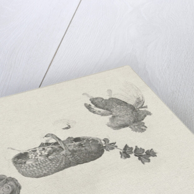 Woman with basket of fruit in your hand at the window by Gerard Dou