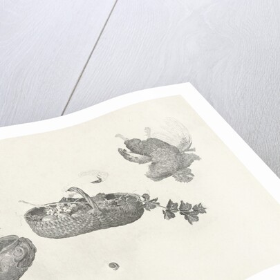 Woman with basket of fruit in your hand at the window by Gerard Dou