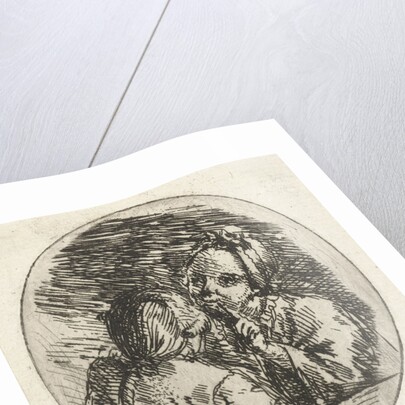 Man and woman talking by Louis Bernard Coclers