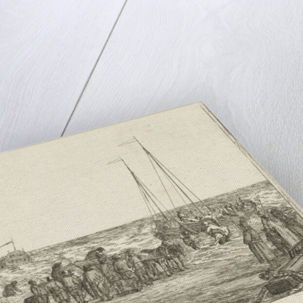 Stranding of the British East Indiaman General Barker in Noordwijk by Louis Bernard Coclers