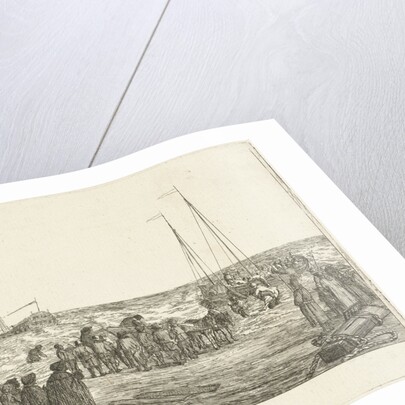 Stranding of the British East Indiaman General Barker in Noordwijk by Louis Bernard Coclers