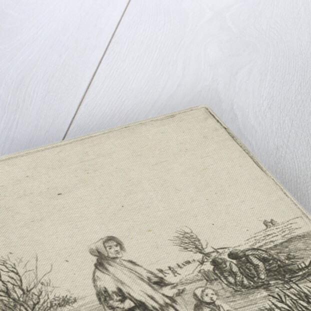 Beggar Star with child in a ditch by Louis Bernard Coclers