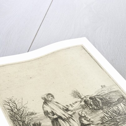 Beggar Star with child in a ditch by Louis Bernard Coclers