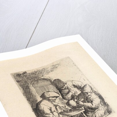 Three men and an empty jar by Adriaen van Ostade