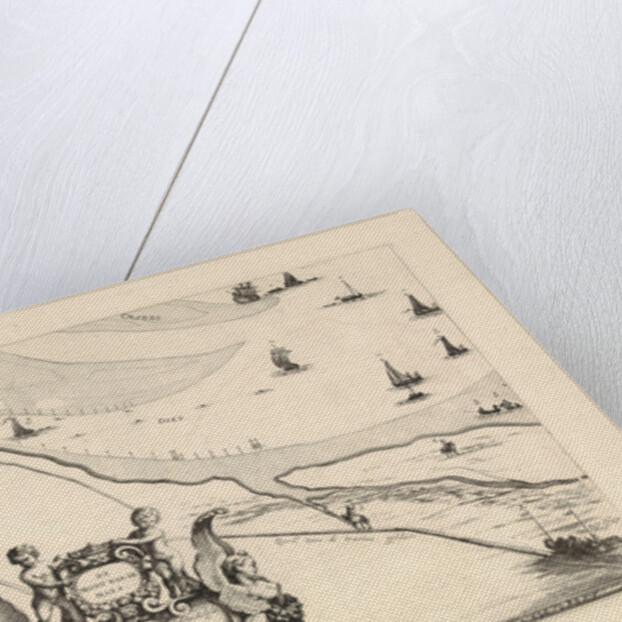 Map of Maassluis and the banks of the Meuse, The Netherlands by Jacob Quack