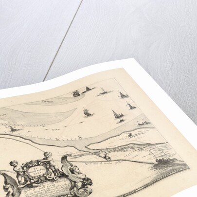 Map of Maassluis and the banks of the Meuse, The Netherlands by Jacob Quack