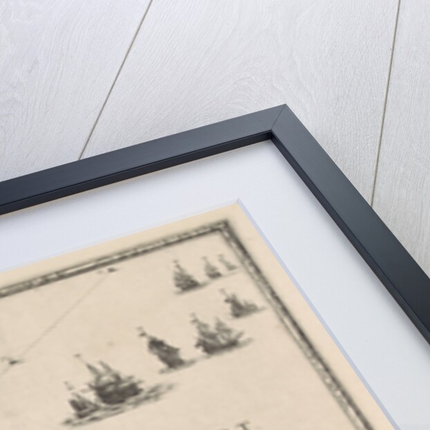 Map of the North Sea and the coast of Holland by Jacob Quack