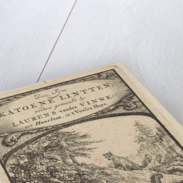 Trade Label Laurens van der Vinne by Laurens Vincentsz. van der Vinne