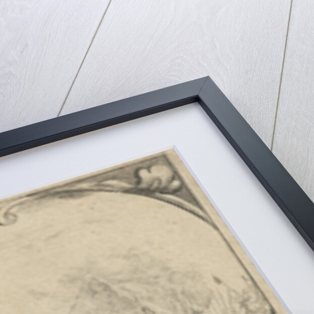 Cartouche with a battlefield and a doctor who takes care of the wounded for a tent by Pieter Philippe