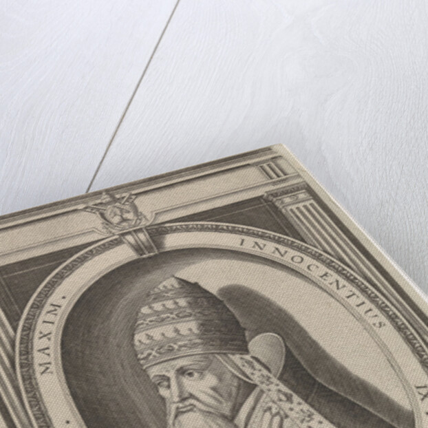 Portrait of Pope Innocent IX dressed in papal robes by Friedrich van Hulsen