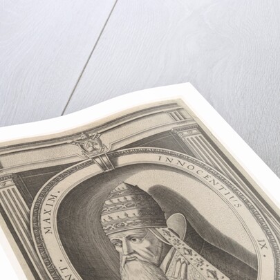 Portrait of Pope Innocent IX dressed in papal robes by Friedrich van Hulsen