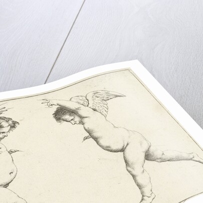 Two opposite each other angels by Pieter van Avont