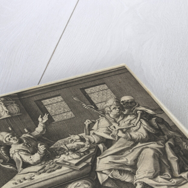 The money weighers and Death by Jacob de Gheyn II