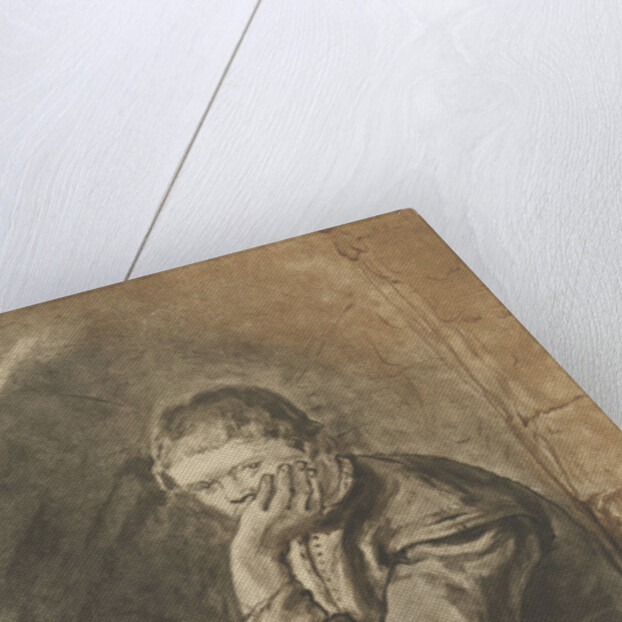 Seated man by Rembrandt Harmensz. van Rijn