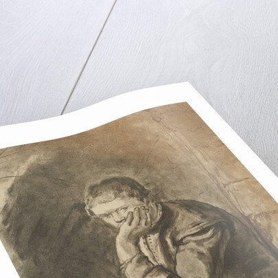 Seated man by Rembrandt Harmensz. van Rijn