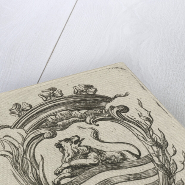 Vignette with the arms of Zeeland by Hermanus Fock