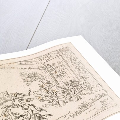 House with signboard 'Dutch School' by Hermanus Fock