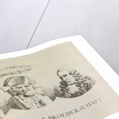 Cartoon on equality and brotherhood by Hermanus Fock