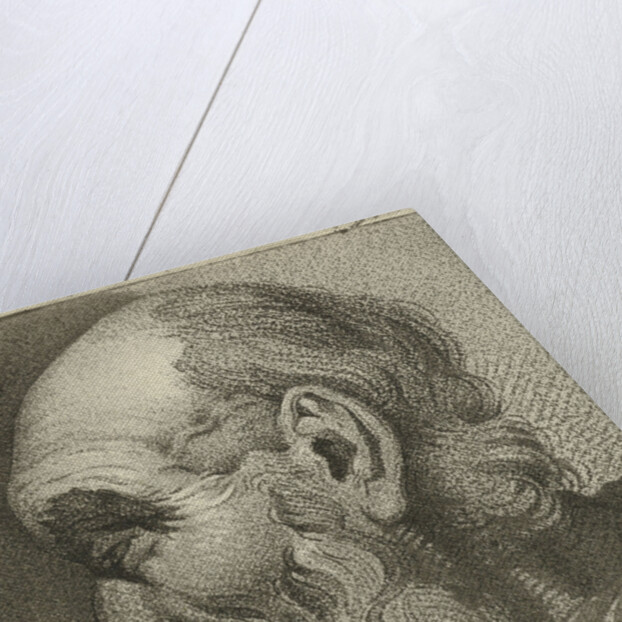 Portrait of an old man in profile by Hermanus Fock