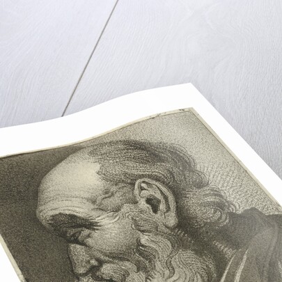 Portrait of an old man in profile by Hermanus Fock