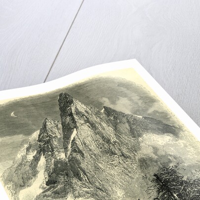 The Aiguille De Dru from Near the Montanvert Switzerland by Anonymous