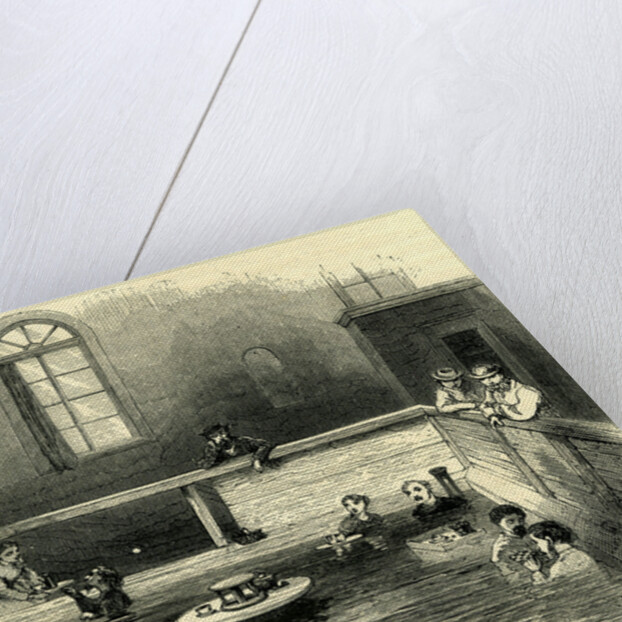 The Baths at Leukerbad Switzerland by Anonymous