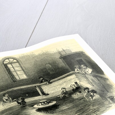 The Baths at Leukerbad Switzerland by Anonymous