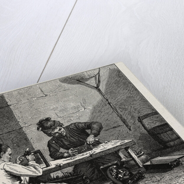 Anamite Workmen Inlaying with Mother-of-Pearl by Anonymous